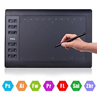 VINSA 1060PLUS Máy tính bảng kỹ thuật số Máy tính bảng vẽ 8192 Độ nhạy áp suất Máy tính bảng không dùng pin Máy tính bảng Bút vẽ tay Artdesig