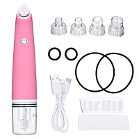 Blackhead Remover Pore Vacuum Electric Face Vacuum Pore Cleaner Acne White Heads Removal with 4 Suction Heads for Facial