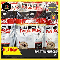 Thực phẩm Hỗ trợ Tăng cân - Tăng Cơ Muscle Mass Gainer 5.443 Kg của Labrada + Tặng kèm Bình lắc (Màu ngẫu nhiên) 600ml
