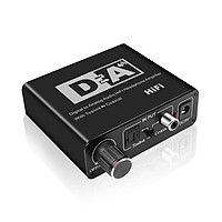 DAC Optical Toslink Coaxial Bi-directional Switch RCA 3.5mm Jack Digital to Analog Audio Adapter Converter
