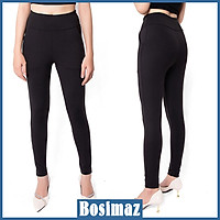 Quần Legging Nữ Bosimaz MS111 dài túi trước cao cấp, thun co giãn 4 chiều, vải đẹp dày, thoáng mát không xù lông.
