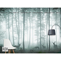 Tranh dán tường bầy hươu rừng ADH181226-3