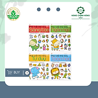 Combo 4 cuốn: Phát Triển Khả Năng Trí Tuệ Của Trẻ Qua Trò Chơi Dán Hình (Dành Cho Trẻ 4-6 Tuổi)