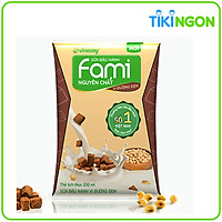 Bịch sữa Đậu Nành Fami Nguyên Chất vị Đường đen 200ml