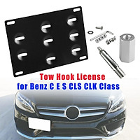 Bumper Tow Hook License Plate Mount Bracket for Mercedes Benz C E S CLS CLK