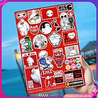 Hình Big Hero | Sticker Dán Xe, Tem Dán Xe Máy, Xe Điện Chống Thấm Nước, Chống Bay Màu