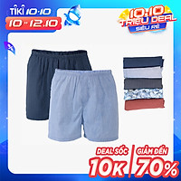 Combo 2 quần đùi nam Cotton mặc nhà thoải mái thoáng mát JAMANO- MÀU NGẪU NHIÊN