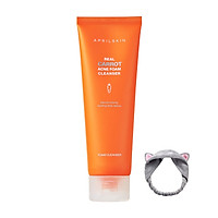 Sữa rửa mặt làm sạch sâu, dịu nhẹ Aprilskin Carrot Acne Foam Cleanser 120ml + Tặng Kèm 1 Băng Đô Tai Mèo (Màu Ngẫu Nhiên)