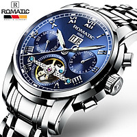 Đồng Hồ Nam ROMATIC 8861 Dây Demi Sang Trọng, Chống Nước Tốt, Khóa Thép Chắc Chắn