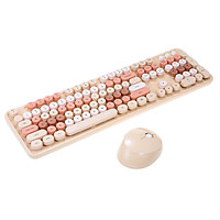 Bộ Bàn Phím Và Chuột Không Dây Mofii Sweet Ngọt Ngào 2.4G Mini Với Phím Tròn Dễ Thương Và Đầy Màu Sắc Thích Hợp Cho Pc, Laptop