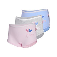 Combo 3 quần lót bé gái cotton lưng cao có họa tiết iBasic PANG018