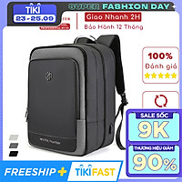 Balo laptop Arctic Hunter B00227 chất liệu oxford chống nước, khóa mở rộng như vali, cổng kết nối USB