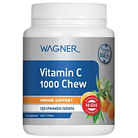 Viên bổ sung vitamin Wagner Vitamin C 1000 Chewable 250 Tablets