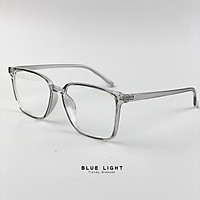 Gọng Kính Cận Vuông To Dẻo, Kính Giả Cận Không Độ Đen, Ombre, Xám Trong - BLUE LIGHT SHOP