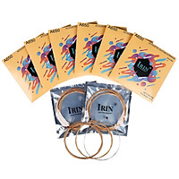 IRIN 10Pcs Folk Guitar Strings Set Metal Wire Guitar Replacement Accessory