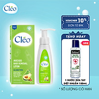 Kem tẩy lông Chiết Xuất Bơ Cleo dạng sữa dành cho vùng tay chân dành cho mọi loại da 90ml, an toàn, không đau và đạt hiệu quả nhanh chóng