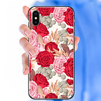 Ốp lưng dành cho iPhone X mẫu Hoa hồng