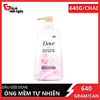 Dầu Gội Dove Óng Óng Mềm Tự Nhiên 640 gram/chai