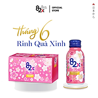 Nước Uống Đẹp Da - 82X The Pink Collagen 1000mg Collagen Peptide, 100ml/Chai Nước Uống Đẹp Da Tràn Năng Lượng Đến Từ Nhật Bản