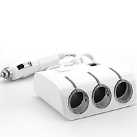 Bộ Chia Tẩu Sạc Oto - Chia 3 Cổng Tẩu, Kèm 2 Cổng USB VERSION 1