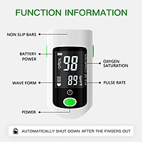 Máy đo huyết áp dạng kẹp ngón tay Blood Oxygen Saturation SpO2 & PR Monitor 8S Quick Measure,Pulse Rate Measurement Meter for
