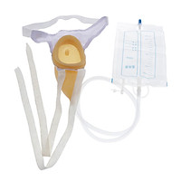 Portable Female Patient Urinal Pee Holder Bag Collector 1000ml Bladder