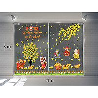 Decal Dán Tường Trang Trí Tết Xuân Combo Số 52 (0.45 x 2 m)