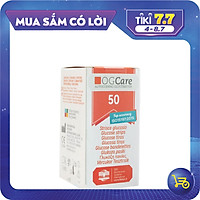 Que Thử Đường Huyết Ogcare Strip (50 Que/Lọ) - Hàng Chính Hãng - Date xa