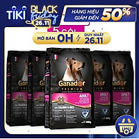 Combo 5 thức ăn cho chó trưởng thành Ganador vị cá hồi & gạo Salmon & Rice 400 gram