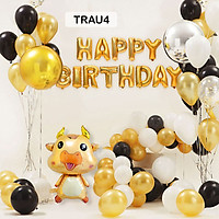 Set bóng trang trí sinh nhật tuổi Sửu trâu Bé Trai Bé Gái - Combo Trang Trí Sinh Nhật