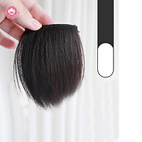 Tóc giả kẹp phồng chân tóc CAO CẤP, tóc ngắn 10 – 15cm, 2 kẹp bấm giá rẻ, giá 1 bên tóc