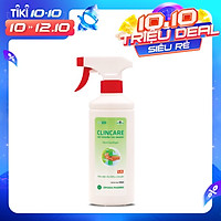 Xịt sát khuẩn tay nhanh khô và bề mặt vật dụng Clincare SH 500ml