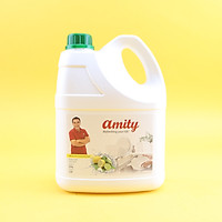 Nước Rửa Chén Amity Hương Chanh Mềm Dịu Cho Da Tay Sạch Nhanh Chén Bát Can 3,8kg