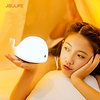 Đèn ngủ hình cá heo dễ thương - mẫu đèn ngủ Jisulife đa màu sắc tự động thay đổi ánh sáng, Sạc cực nhanh