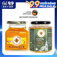Combo mật ong tinh bột nghệ Honimore 360g và mật ong rừng nguyên chất 360g - Giúp hỗ trợ cải thiện đau dạ dày, chăm sóc da, tăng cường sức đề kháng