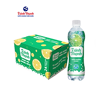 Thùng 24 chai Nước Khoáng Thiên Nhiên Có Ga Đảnh Thạnh Khoáng Chanh 430ml (Đảnh Thạnh Ngọt)