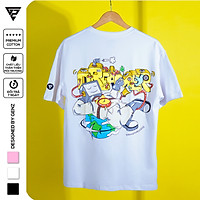 Áo thun tay lỡ GENZ phông Unisex nam nữ Cotton oversize form rộng Dreamer - GTZ071