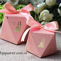 Set 50 hộp quà cưới ép kim cực đẹp