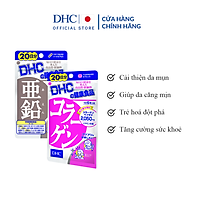 Combo Viên uống DHC Đóng Băng Lão Hoá (Kẽm & Collagen)