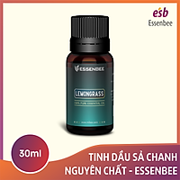 Tinh dầu thiên nhiên Sả Chanh - Essenbee - 30ml - Giúp thư giãn tinh thần, giảm stress, xua đuổi côn trùng và muỗi, an toàn cho trẻ em