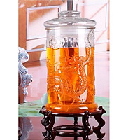 Bình ngâm thuỷ tinh trụ 8 lít
