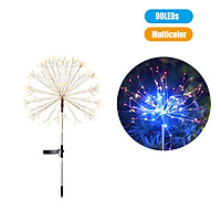150 LEDs Solar Powered Energy Firework Design Fairy String Light Lawn Lamp with 2 Different Lighting Modes Effects