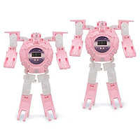 2 Đồ chơi lắp ghép ĐỒNG HỒ BIẾN HÌNH ROBOT SIÊU NHÂN màu hồng dành cho bé gái