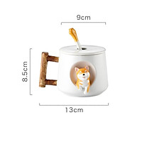 Ly Gốm Chó Chiba dễ thương 3D