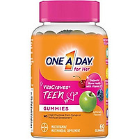 One A Day for Her VitaCraves Teen Multivitamin Gummies, 60 Count