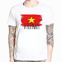 Áo thun in hình Cờ đỏ sao vàng Việt Nam có size trẻ em - Form Rộng BIGSIZE F72