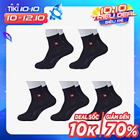 Combo 5 Đôi Tất Nam Vớ Nam Cổ Dài Sợi Cotton Cao Cấp Chống Hôi Chân, Không Xù, Không Bai Dão (Cùng Màu)