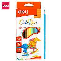 Bút chì màu hình tam giác Deli, 12 màu/18 màu/24 màu - EC00100/EC00110/EC00120