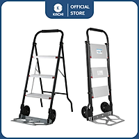 Thang ghế 3 bậc kết hợp xe đẩy hàng Kachi MK183