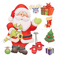 Stickers 3D Trang Trí Noel Loại Lớn (19 x 19cm)